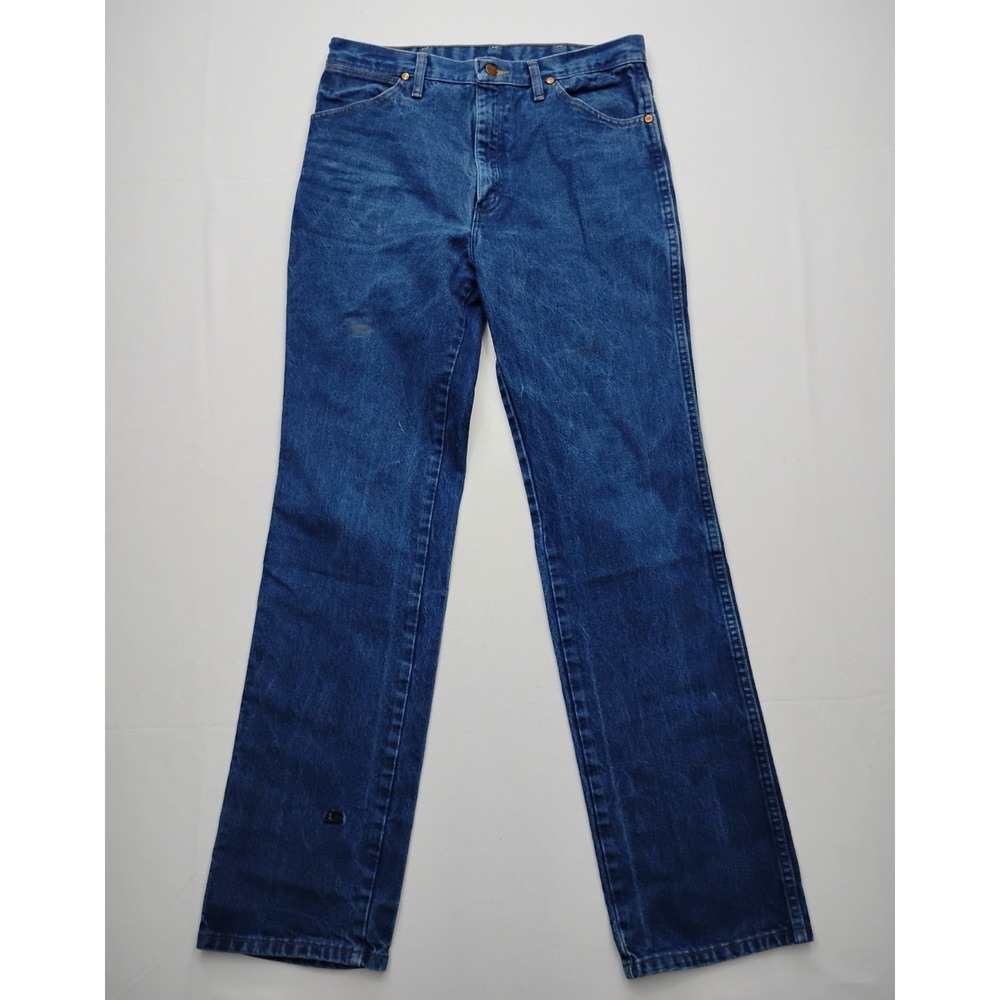 Wrangler Jeans 936PWD Cowboy Cut Slim Fit Western 5-Pocket Denim Blue Mens 33x34